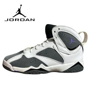 Air Jordan 7 Retro Flint‎ White Varsity Purple - Size 6Y